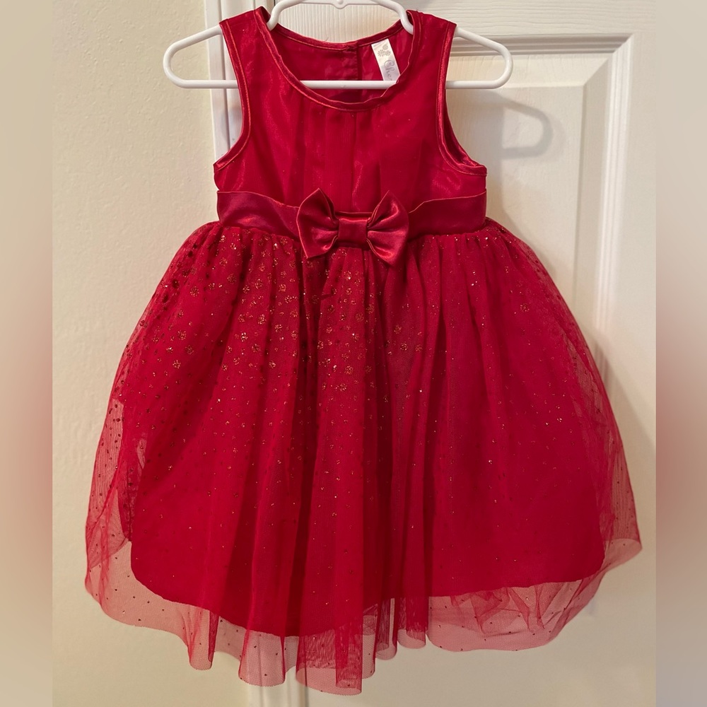 Gorgeous Red Toddler Dress, like new, Cherokee 2T